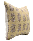 Block print Pillow cover for sofa, couch or bed- Pure Linen- INDERDHANUSH - Fabdivine