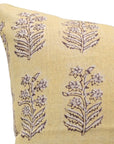 Block print Pillow cover for sofa, couch or bed- Pure Linen- INDERDHANUSH - Fabdivine