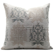 Block print Pillow cover for sofa, couch or bed- Pure Linen- VRINDAVAN - Fabdivine