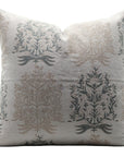 Block print Pillow cover for sofa, couch or bed- Pure Linen- VRINDAVAN - Fabdivine