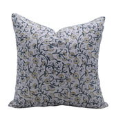 Block print Pure Linen throw pillow cover - HIMACHAL - Fabdivine