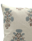 Block print Pure Linen throw pillow cover- SWADESH - Fabdivine