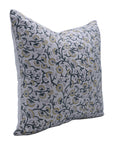 Block print Pure Linen throw pillow cover - HIMACHAL - Fabdivine