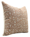 Hand Block Print Pure Thick Linen designer pillow cover - HIMACHAL - Fabdivine