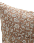 Hand Block Print Pure Thick Linen designer pillow cover - HIMACHAL - Fabdivine