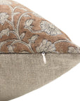 Hand Block Print Pure Thick Linen designer pillow cover - HIMACHAL - Fabdivine