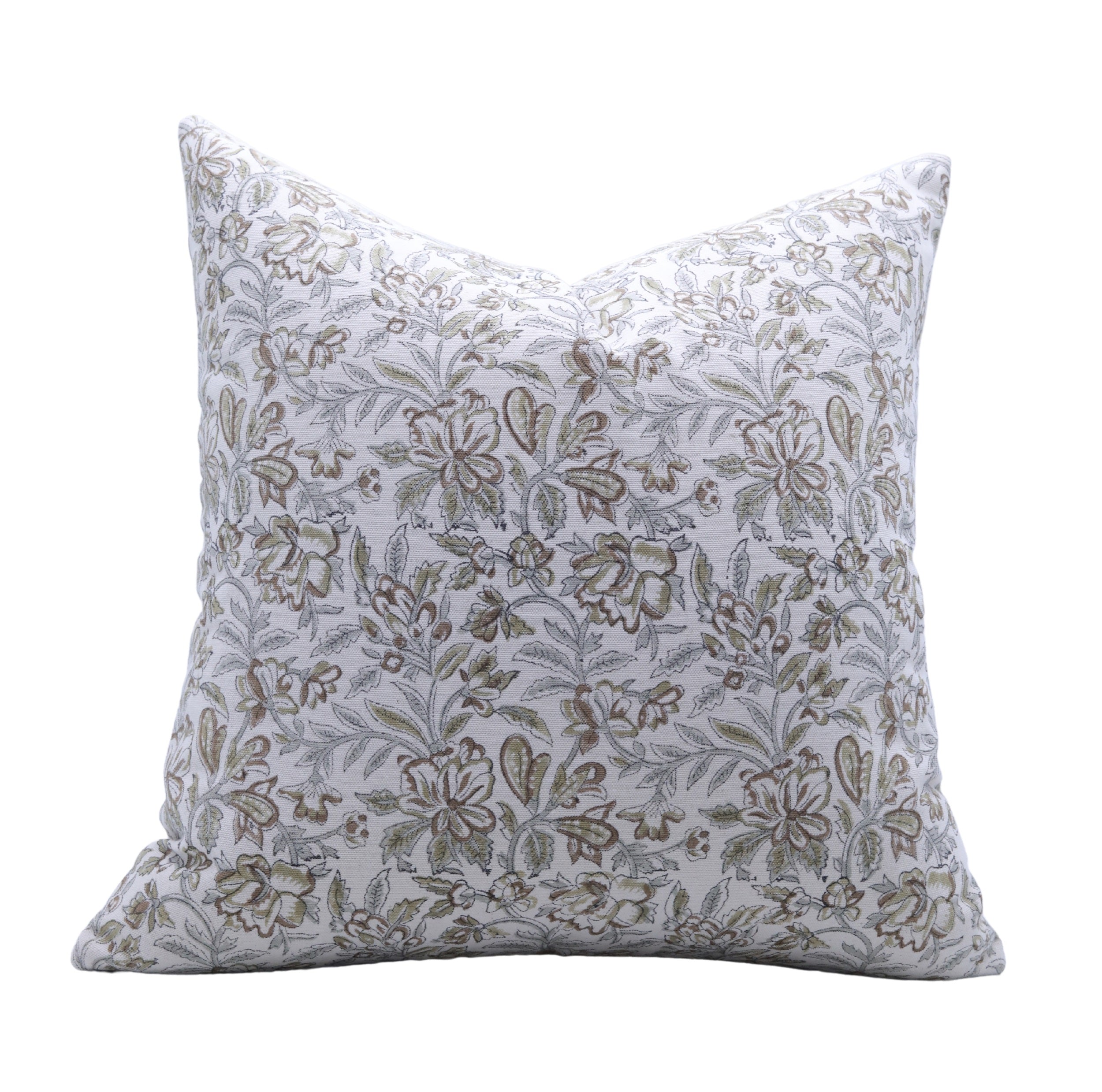 Block Print Cotton Pillow Cover- KUDRAT - FABDIVINE LLC