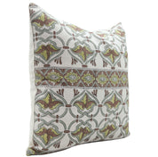 Hand Block Print pure linen designer pillow cover- HRIDYAVAN - Fabdivine