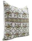 Hand Block Print pure linen designer pillow cover- HRIDYAVAN - Fabdivine