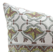 Hand Block Print pure linen designer pillow cover- HRIDYAVAN - Fabdivine