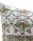 Hand Block Print pure linen designer pillow cover- HRIDYAVAN - Fabdivine