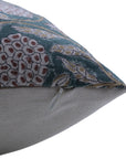 Square/Lumber block print pillow cover- Duck Canvas- MERAKHI - Fabdivine