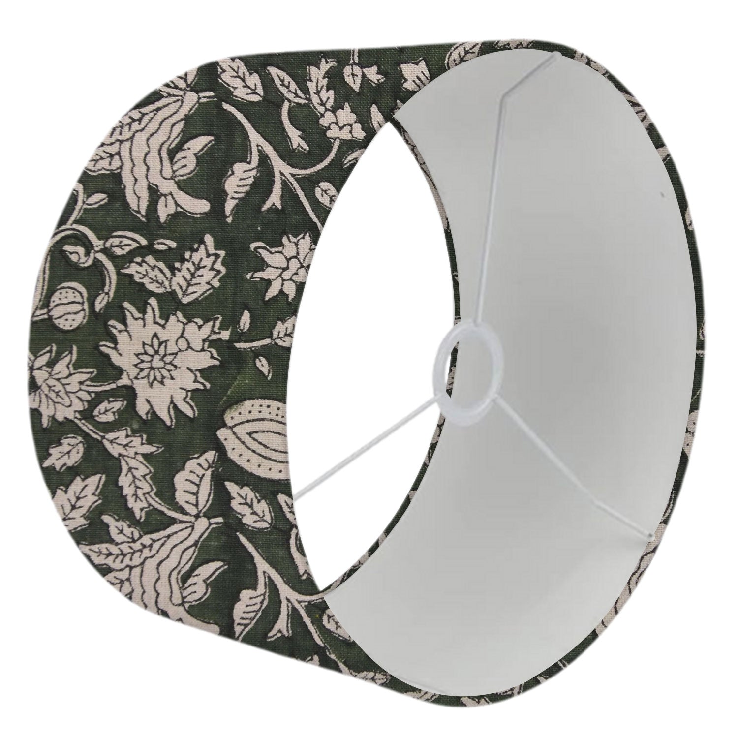 Drum Floor Pure Line Lamp Shade Block Printed - Manikarnika