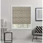 Thick Linen Floral Window Shade-Blackforest