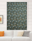 Pure Linen Block Print Roman Shade -Rameshwaram