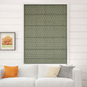 Thick Linen Block Print Roman Shade- DAMARU