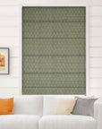 Thick Linen Block Print Roman Shade- DAMARU