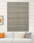 Thick Linen Floral Window Shade-Blackforest