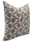 Block print Pillow cover for sofa, couch or bed- Thick Linen- MADHUBALA - Fabdivine