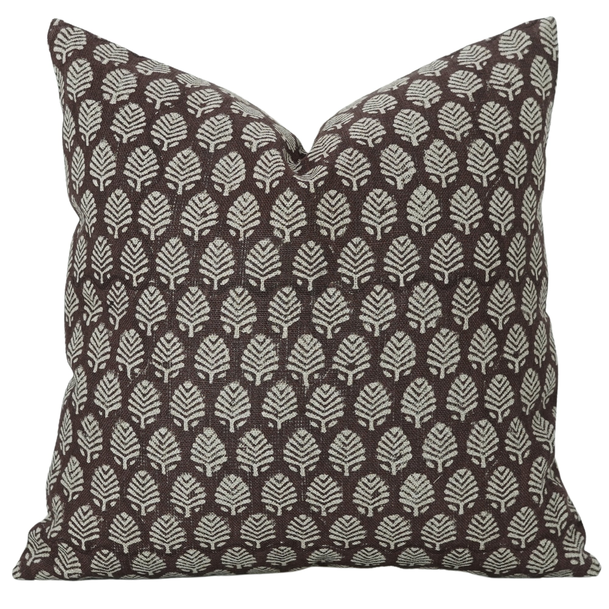 Square/Lumber Block Printed Pillow Cover - Thick Cotton - Sangmarmar Jaal