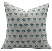 Block print Pillow cover for sofa, couch or bed- Thick Linen- KOHINOOR - Fabdivine