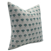 Block print Pillow cover for sofa, couch or bed- Thick Linen- KOHINOOR - Fabdivine