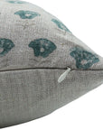 Block print Pillow cover for sofa, couch or bed- Thick Linen- KOHINOOR - Fabdivine