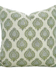 Block Print Linen Blend Pillow Cover-Uday