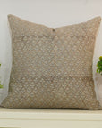 Pure Linen block print designer boho pillow/cushion cover- GULMOHAR - Fabdivine