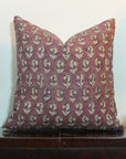 Block print Pillow cover for sofa, couch or bed- Pure Linen- SUPERSTAR - Fabdivine