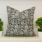 Block Print Linen Pillow Cover- RUDRAKSH - FABDIVINE LLC