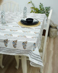 FLORAL PRINTED COTTON TABLE COVER HOUSEWARMING GIFTS INDIAN HANDMADE - KALI