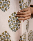 WINDOW BLOCK PRINTED COLORED RING VISCOSE LINEN DRAPERY/CURTAIN COVERING - GUDHAL