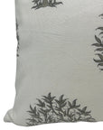 Block print Pillow cover for sofa, couch or bed- Thick Cotton White - ANAR - Fabdivine