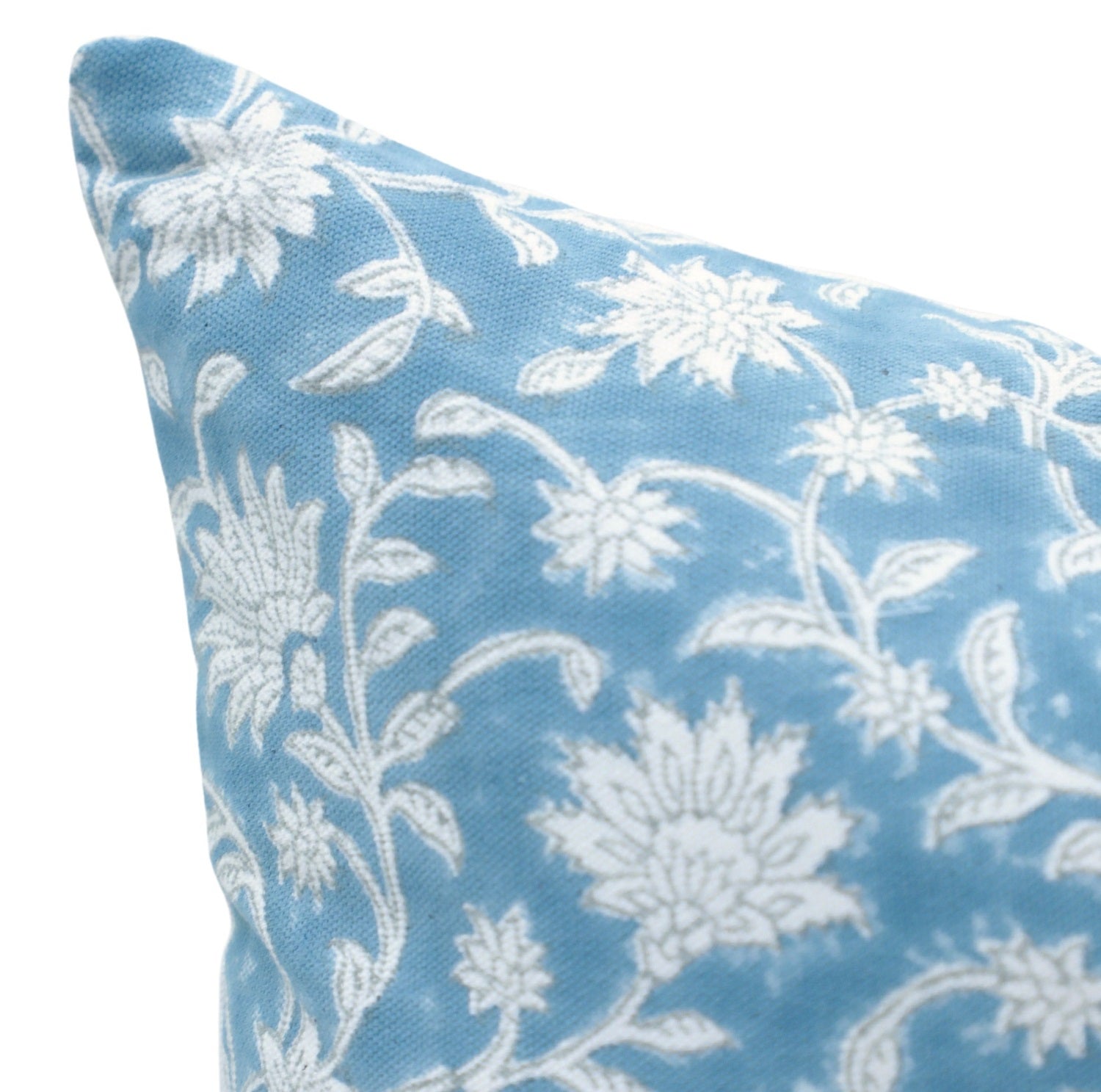 ARADHANA BLUE PILLOW COVER - Fabdivine