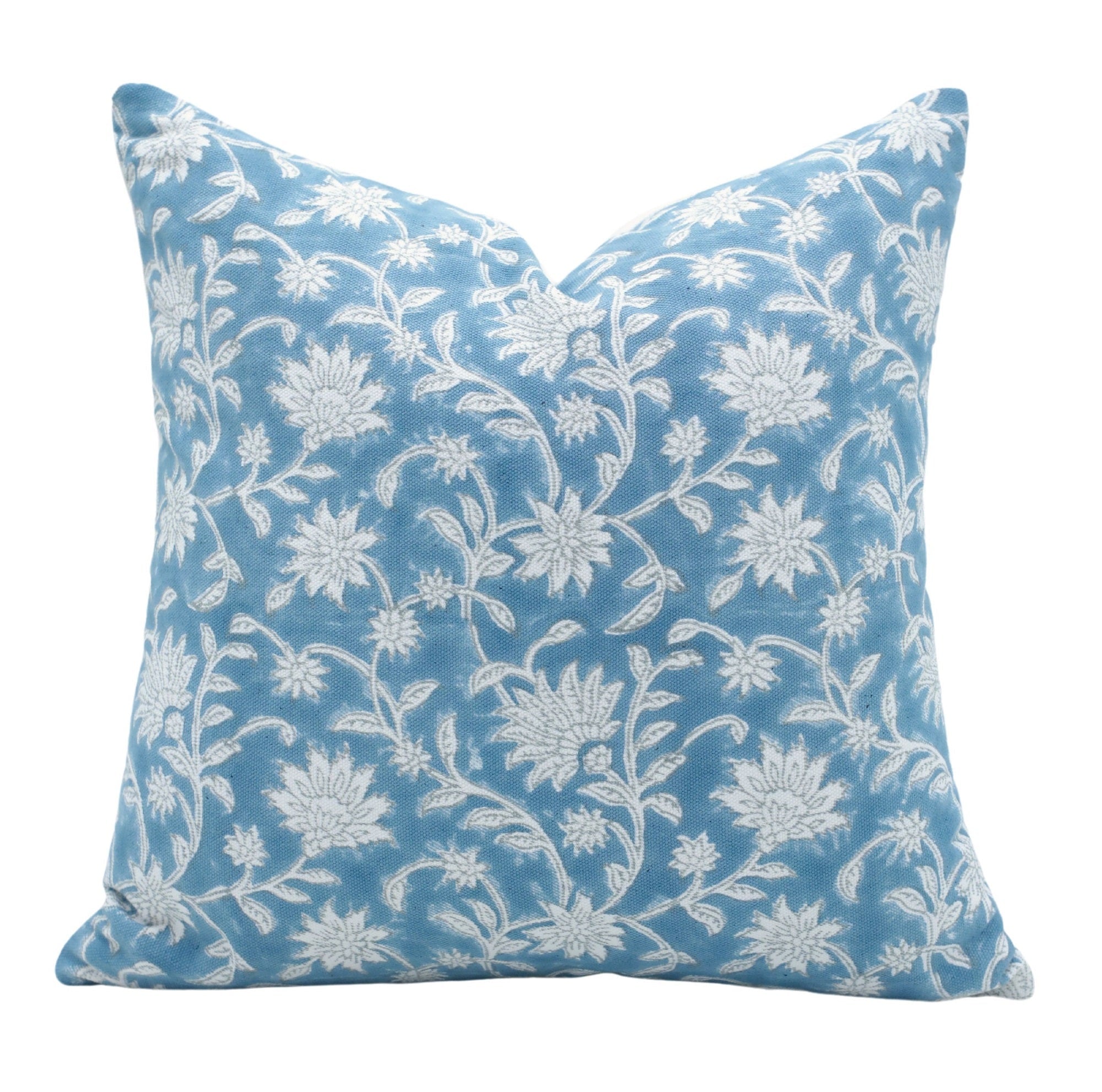 ARADHANA BLUE PILLOW COVER - FABDIVINE LLCARADHANA BLUE PILLOW COVERTCW Pillow CoverFABDIVINE LLC