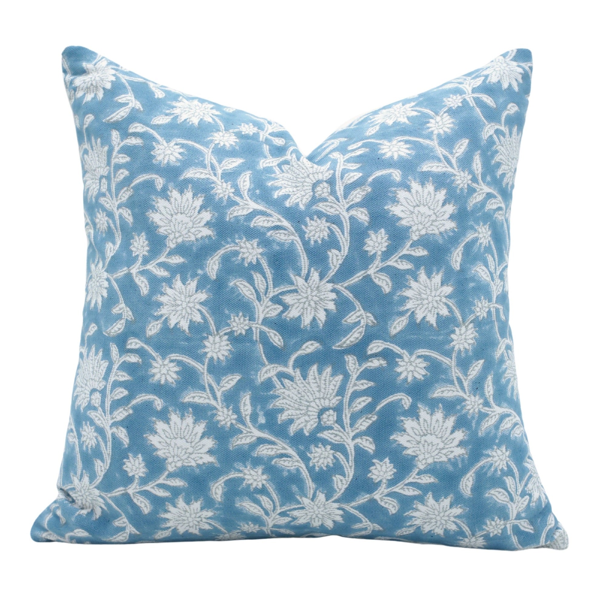 ARADHANA BLUE PILLOW COVER - Fabdivine