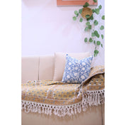 ARADHANA BLUE PILLOW COVER - FABDIVINE LLCARADHANA BLUE PILLOW COVERTCW Pillow CoverFABDIVINE LLC