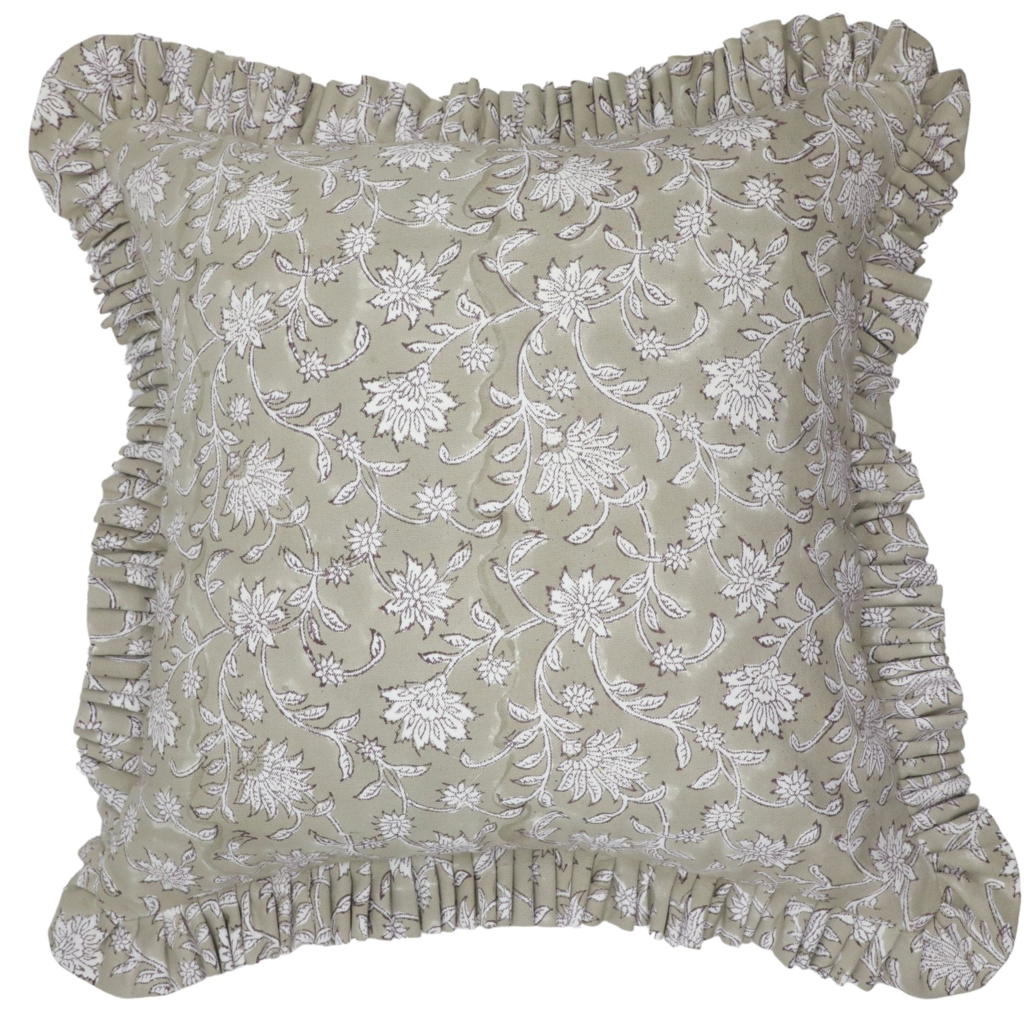 ARADHANA - Ruffle Pillow Cover - Fabdivine