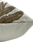 Thick cotton white pillow cover for sofa, couch, or bed - Badshah - Fabdivine