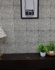 BLACK FOREST BLOCK PRINT WALLPAPER - Fabdivine