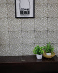 BLACK FOREST BLOCK PRINT WALLPAPER - Fabdivine