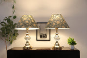 Block print cone lampshade - Aradhana - Fabdivine