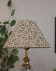 Block print cone lampshade - Himachal - Fabdivine