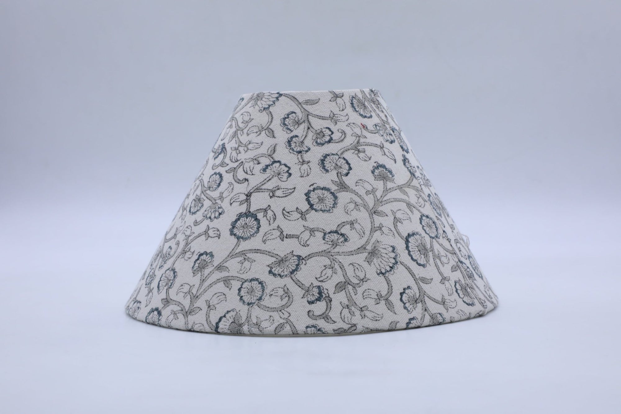 Block print cone lampshade - Himachal - Fabdivine