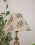 Block print cone lampshade - Hjara - Fabdivine