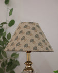 Block print cone lampshade - Kohinoor - Fabdivine