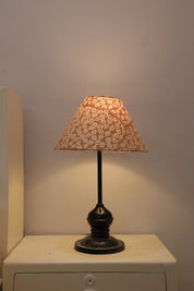 Block print cone lampshade - Ola vrishti - Fabdivine