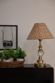 Block print cone lampshade - Ola vrishti - Fabdivine