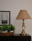 Block print cone lampshade - Ola vrishti - Fabdivine